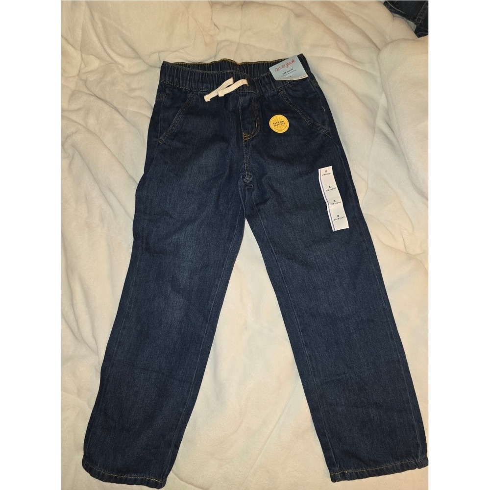 Boys Stretch Jeans Cat And Jack Size 8 W25, Inseam 25 1/2"